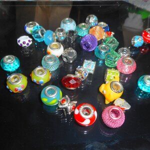 35 or more Euro Beads ... mystery box ... large hole beads